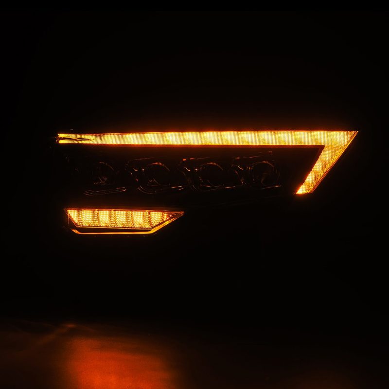 AlphaRex 14-22 Toyota 4Runner (2021 Req. Conv) NOVA LED Proj HL Blk w/Actv Light & Seq. Sig + SB DRL 880808 *Discontinued