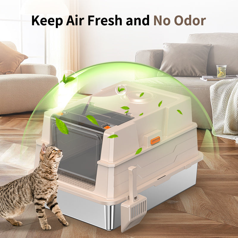 Stainless Steel Cat Litter Box - Big Size