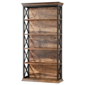70.8" 6-Tier Industrial Bookcase