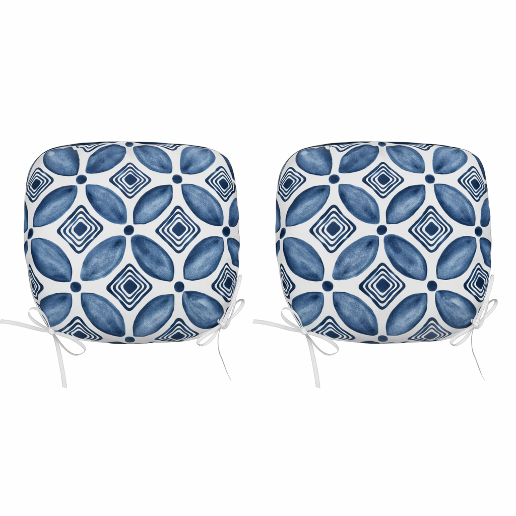 Outdoor Patio Chair Cushions - Water-Repellent U-Shape Thick Foam