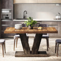 47" Farmhouse Dining Table for 4-6
