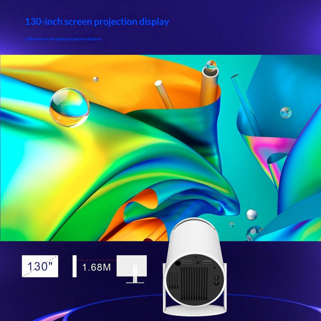 High Definition Projector With Wireless Screen Mirroring Support For Large Displays