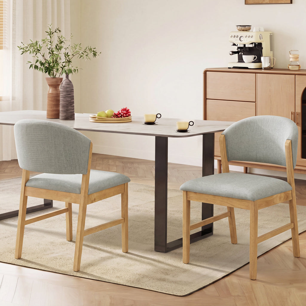 Mid-Century Modern Upholstered Dining Chairs