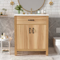 30" Wood Bathroom Vanity with Solid Wood Frame