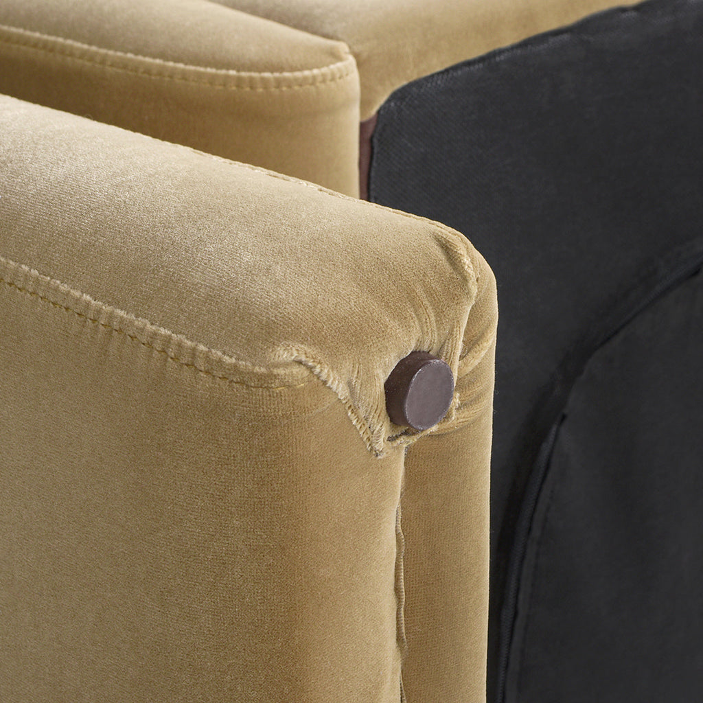 Mason 40" Arched Arm Chair, Camel