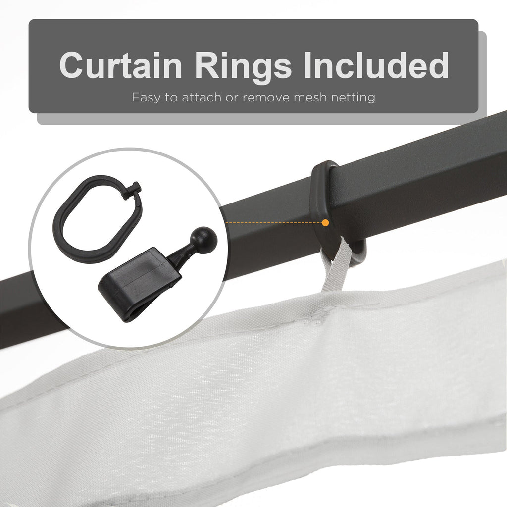 Outsunny 10' x 13' Replacement Mesh Sidewall Netting
