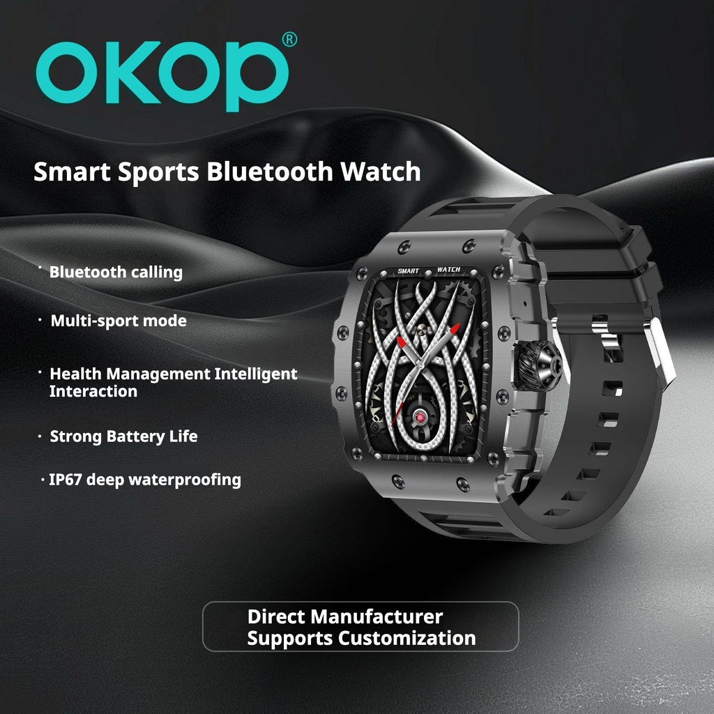KP-S100 Smartwatch Heart Rate Blood Pressure Monitoring Bluetooth Calling Sports Waterproof Ultra-Long Battery Life Hot Selling In Stock
