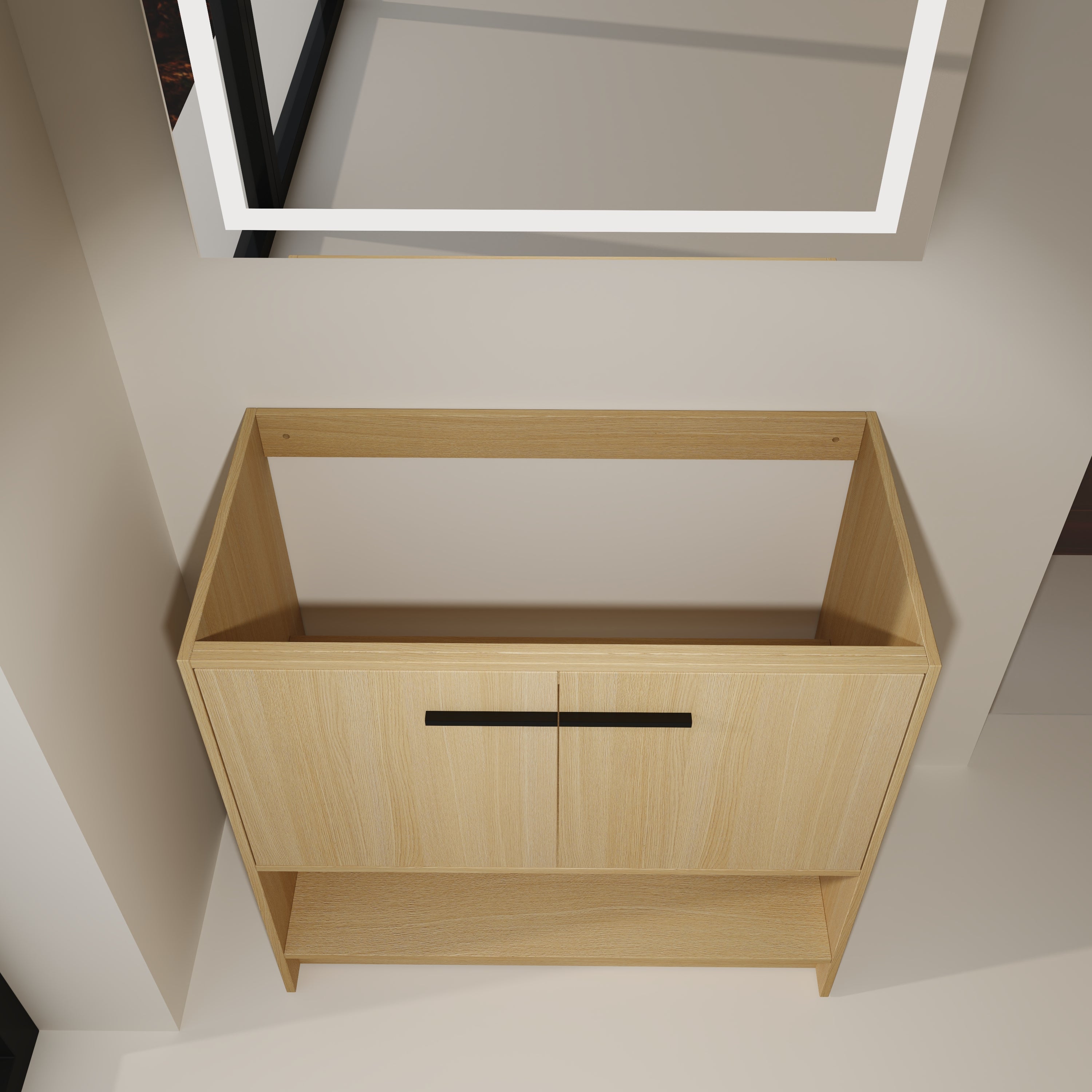 36" Freestanding Bathroom Vanity with 2 Doors