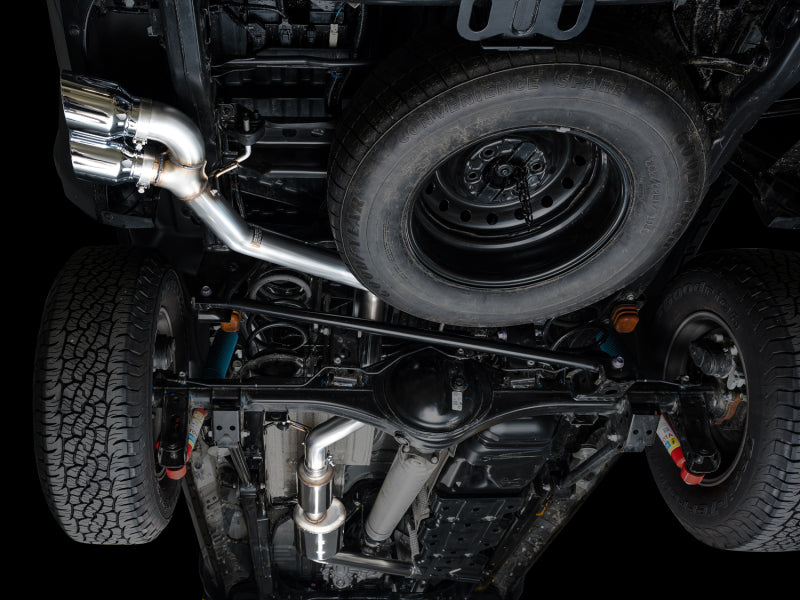 AWE Tuning AWE Exhaust for 4th Gen Toyota Tacoma Dual Chrome Silver Tips 3015-32254