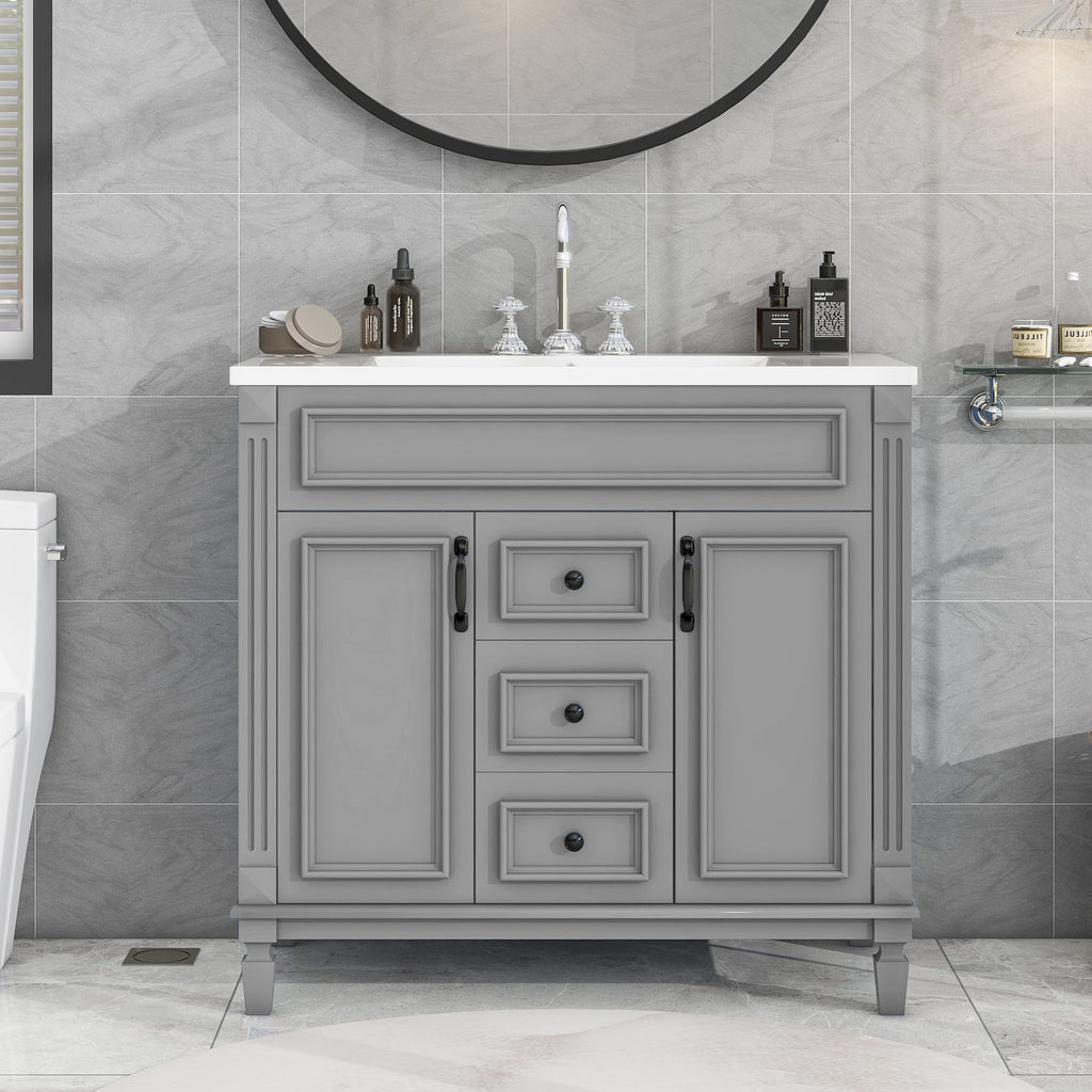 36" Bathroom Vanity with Top Sink