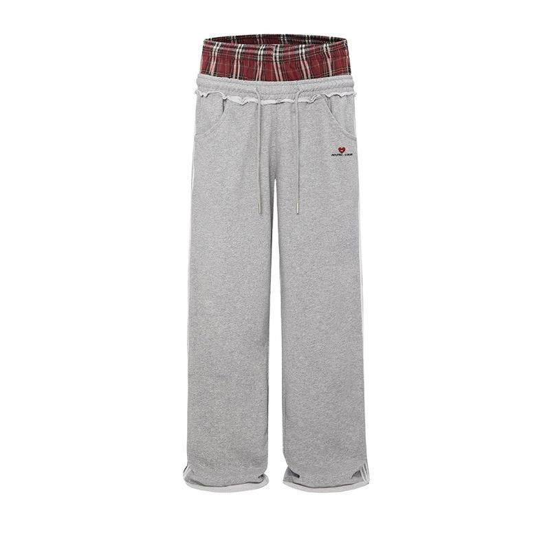 Retro Striped Embroidered Athletic Shorts