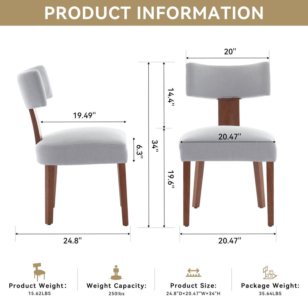 Set of 2 Dining Chairs