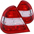 Anzo 1994-2000 Mercedes Benz C Class W202 Taillights Red/Clear