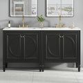 60" Bathroom Vanity with Double Sink Combo Set