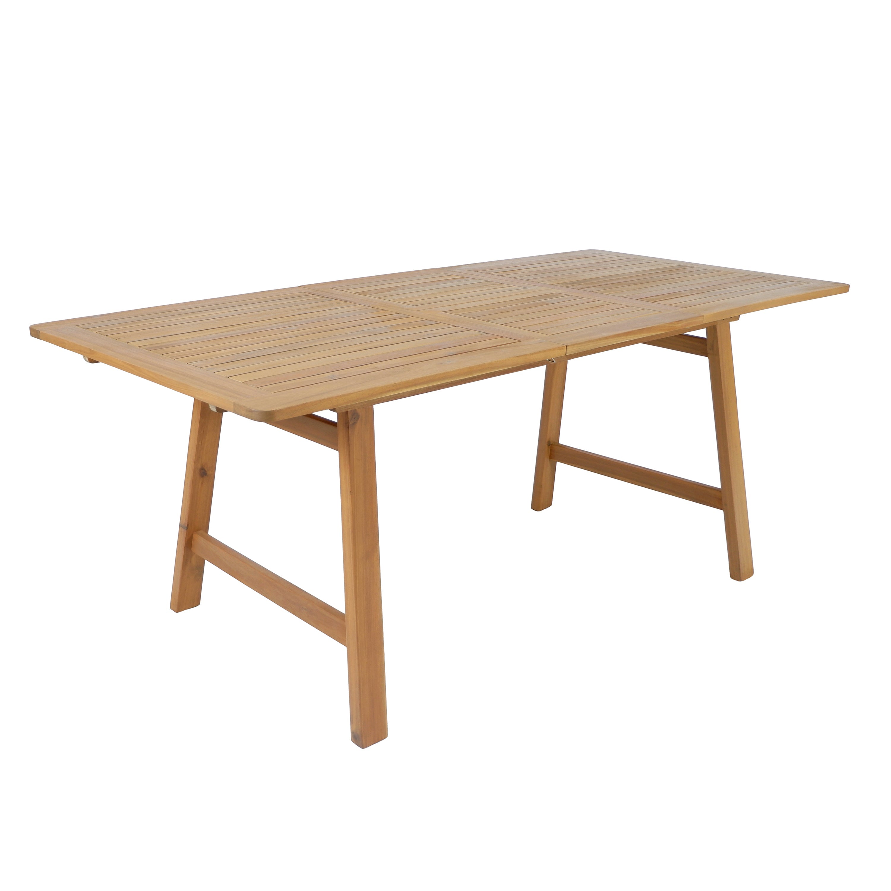 7-Piece Extendable Acacia Wood Outdoor Dining Set