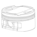 CP Piston & Ring Set for Mitsubishi 4G63 2G/Evo 8/9 - Bore 85.5mm - Size +0.5mm - Stroke 88 - CR 10 SC7241-4