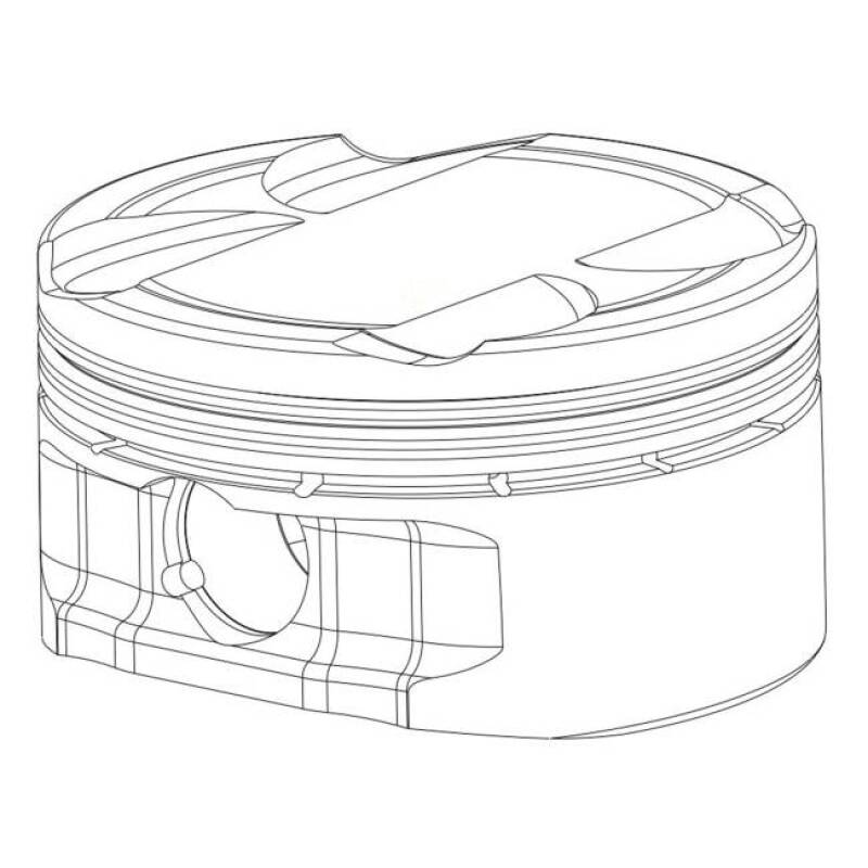 CP-Carrillo Automotive Piston, Each, Cyl: 1, Material ID: 4651 0DF24
