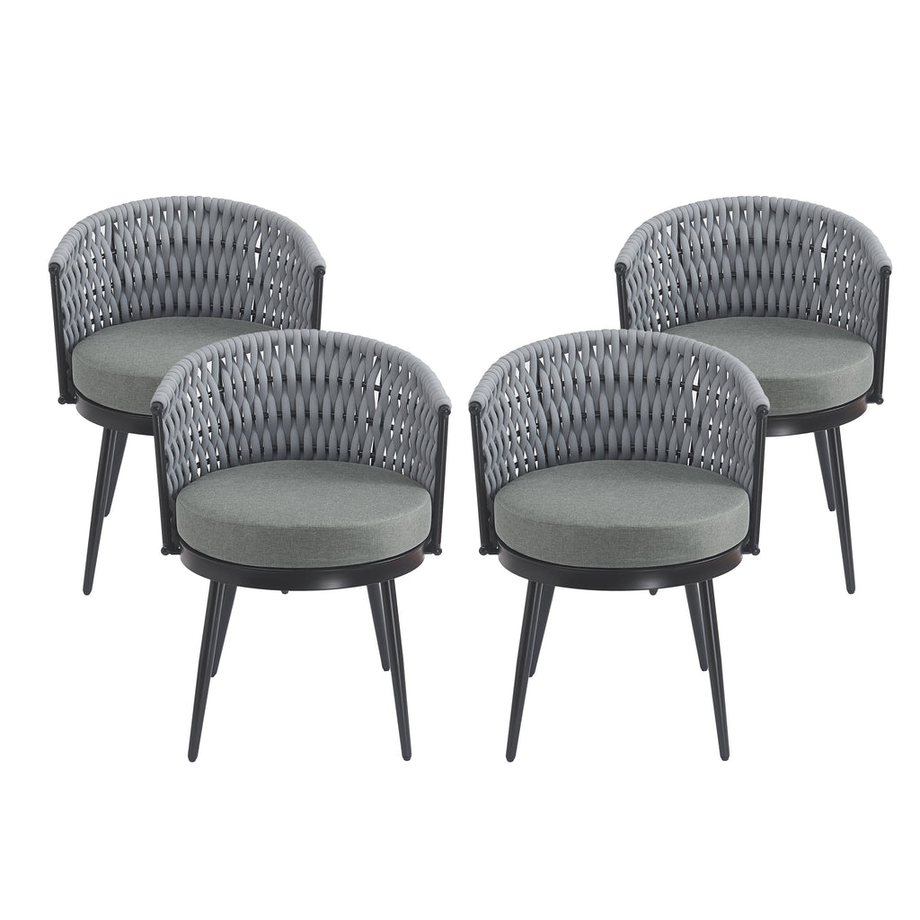 Outdoor Dining Chair - Metal & Rope
