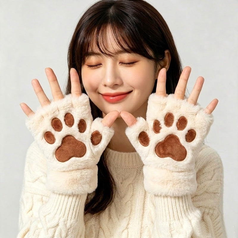 Cat-Paw Hand Warmer Heated Fingered Gloves