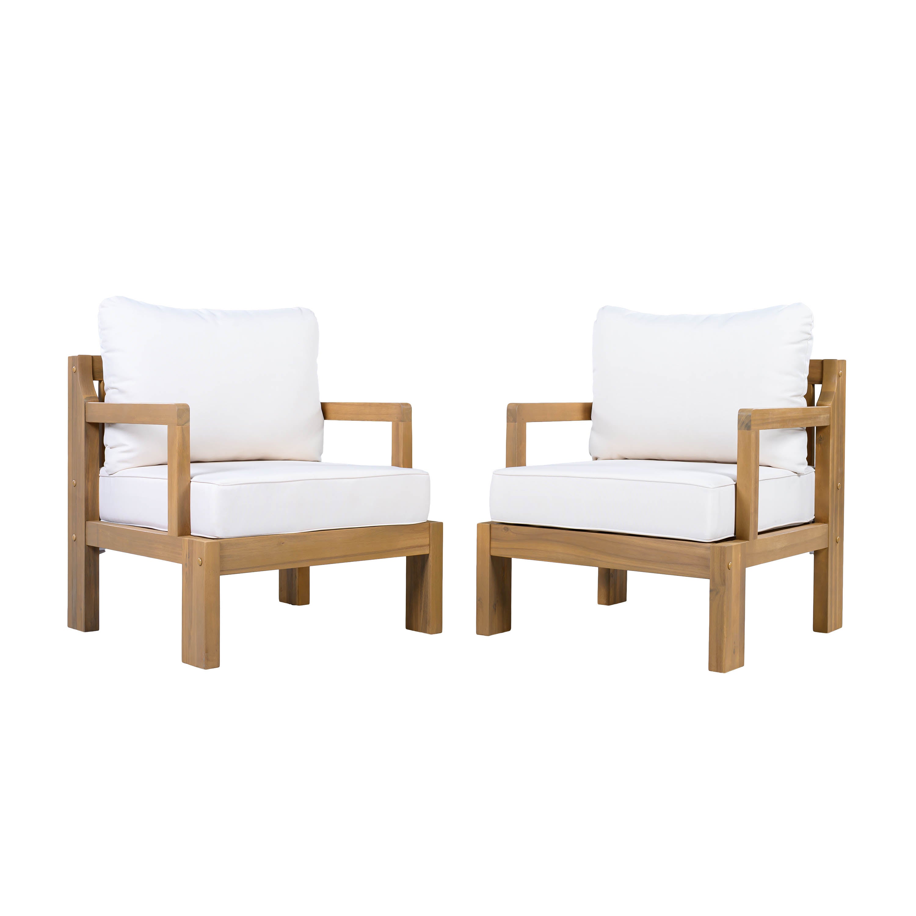 Outdoor Acacia Patio Chair (Set of 2)