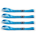 Borne Off-Road Heavy-Duty Ratchet Tie-Down Kit (4-Pack) - Blue BNRTC-TDHD-4BL