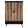 29.6 Inches Rustic Brown Shoe Cabinet