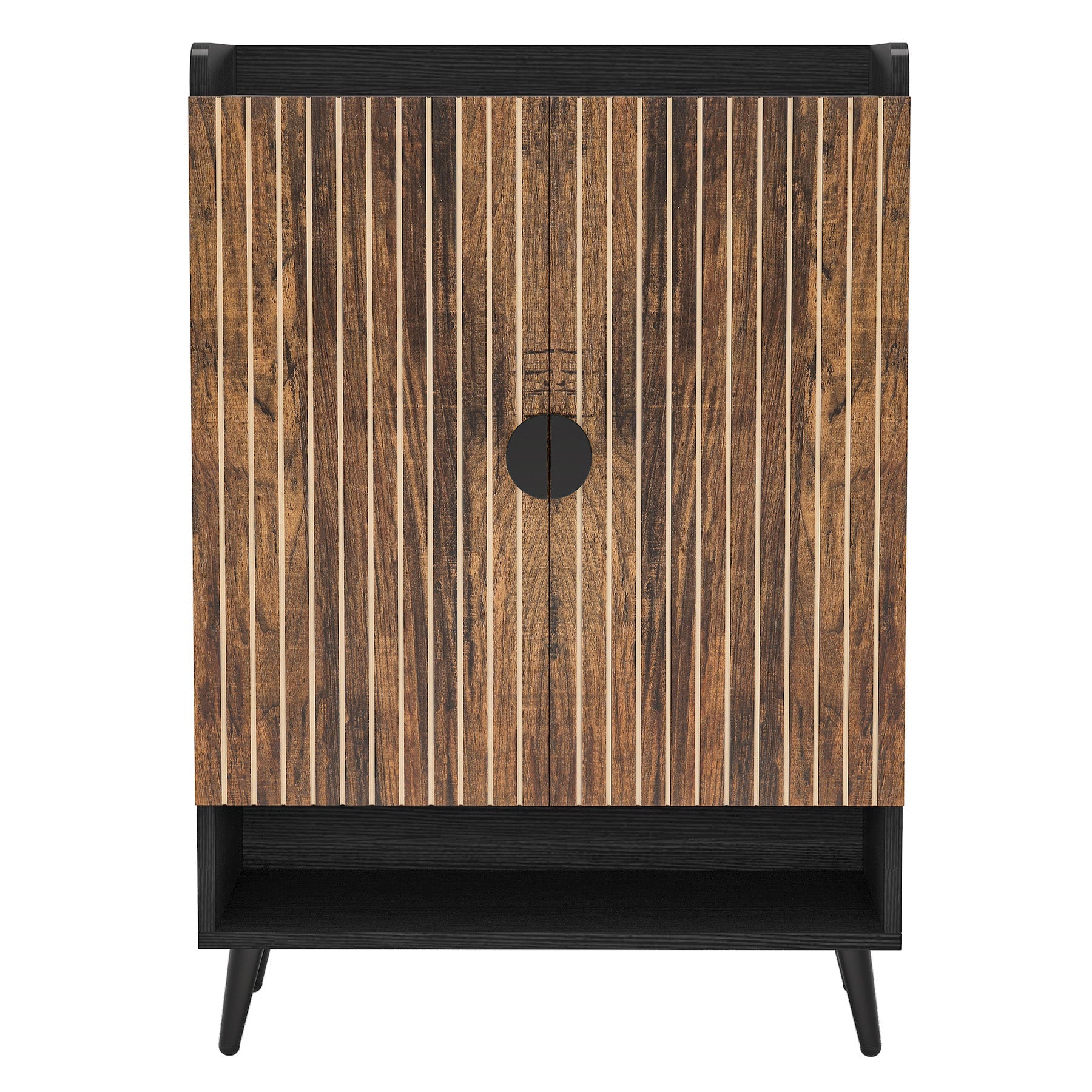 29.6 Inches Rustic Brown Shoe Cabinet