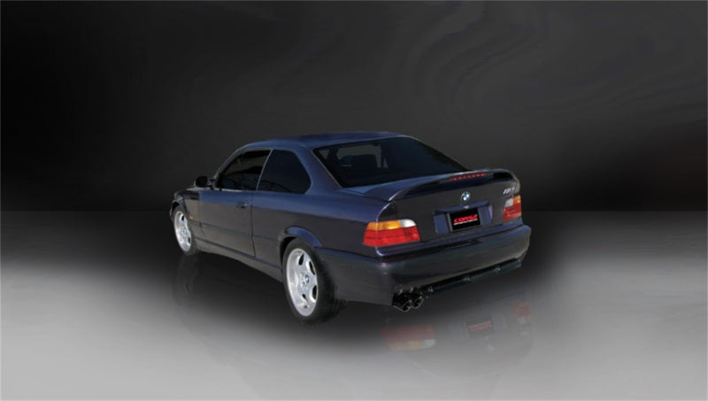 Corsa 92-09 BMW 325i/is Coupe E36 Black Sport Cat-Back Exhaust 14553BLK