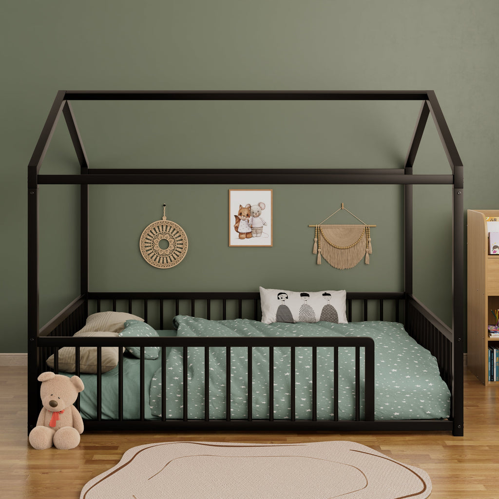 Full Size Montessori Style Metal Floor Bed Frame