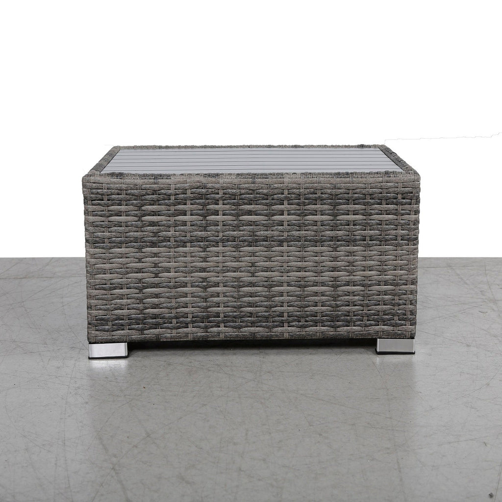 Chesterville Mixed Grey Slatted Side Table