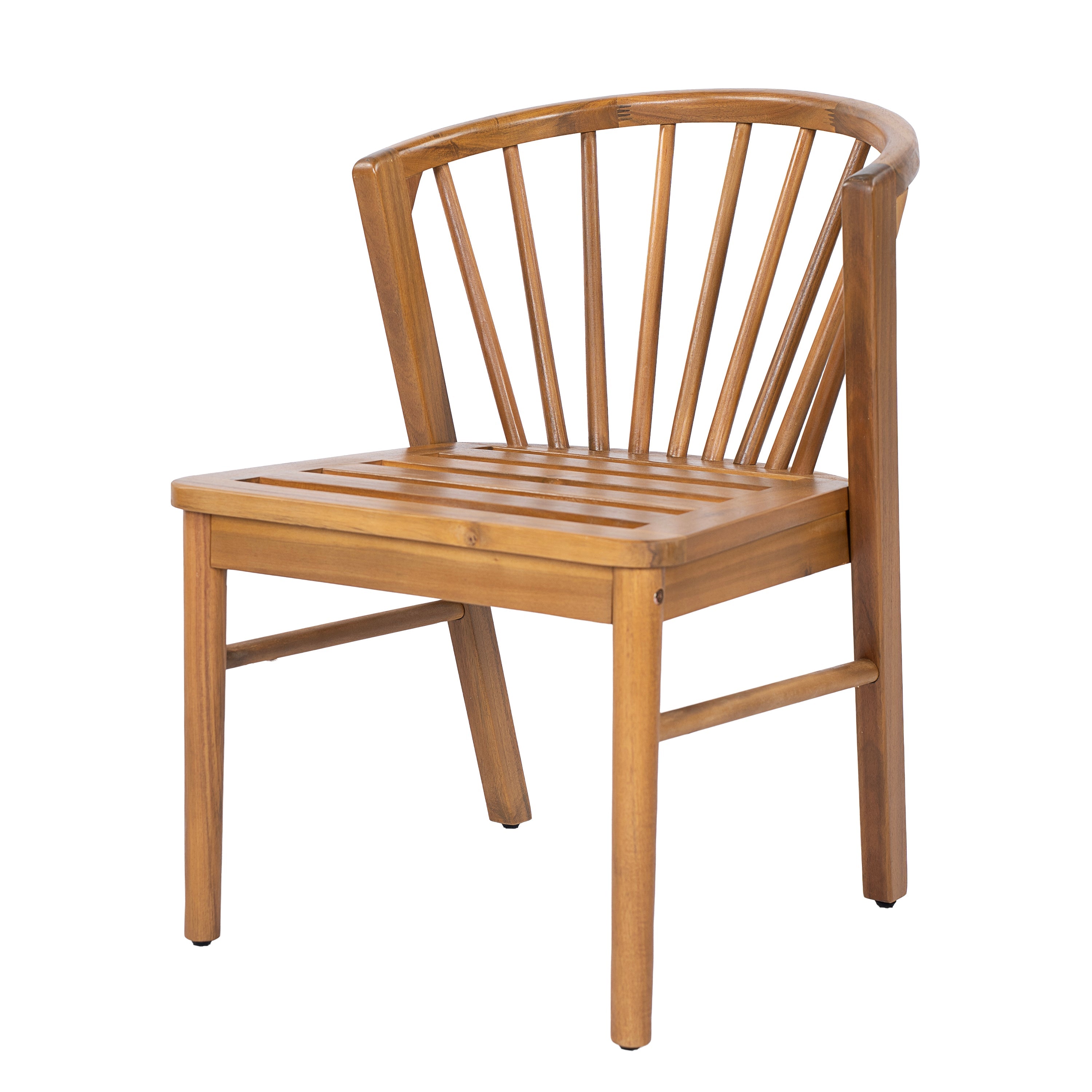 Outdoor Dining Chairs Set of 2 - Acacia Wood Patio Chairs
