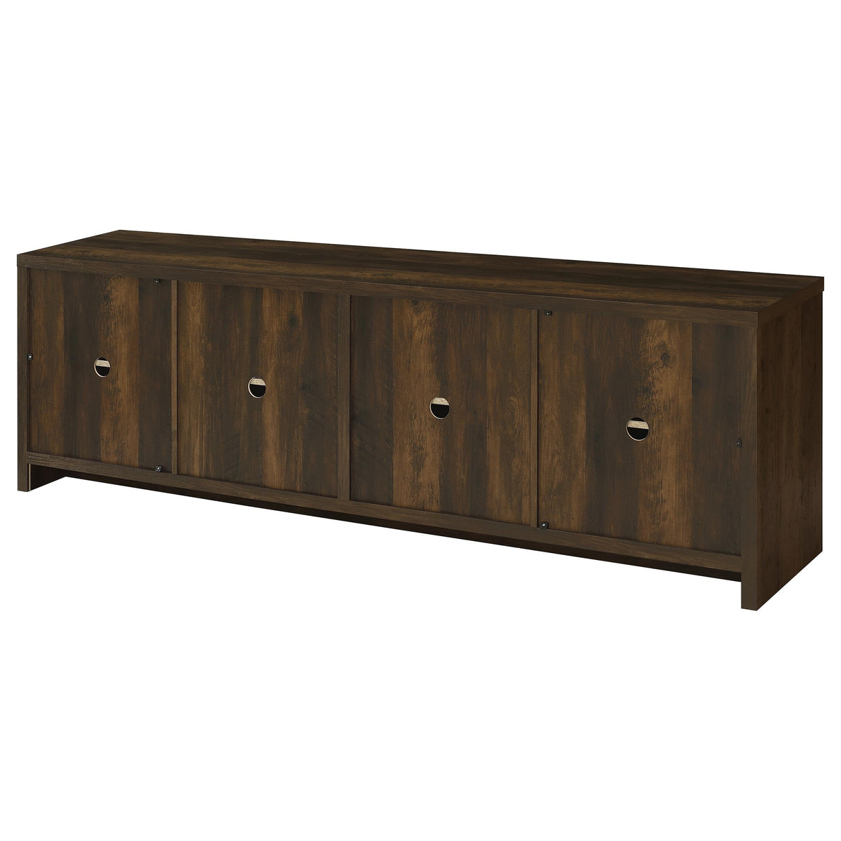 Lunetta Dark Pine 4-Door Engineered Wood TV Stand