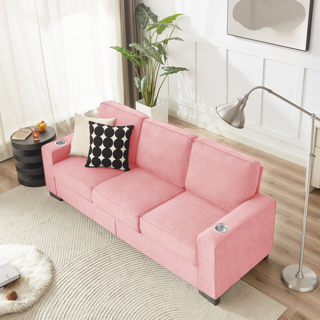 Modern Snowfleece 3-Seater Sofa