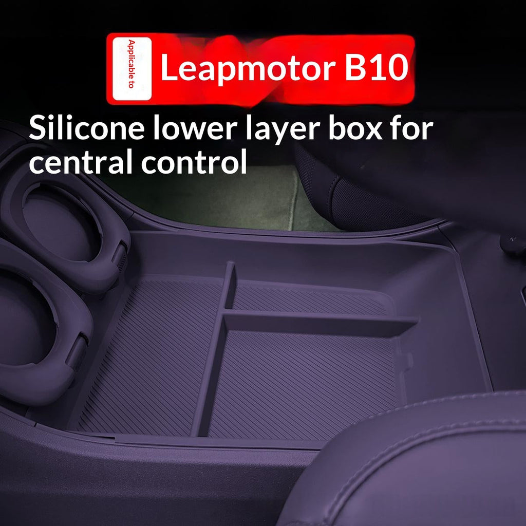 B10 Central Console Lower Storage Compartment Silicone Organizer Tray