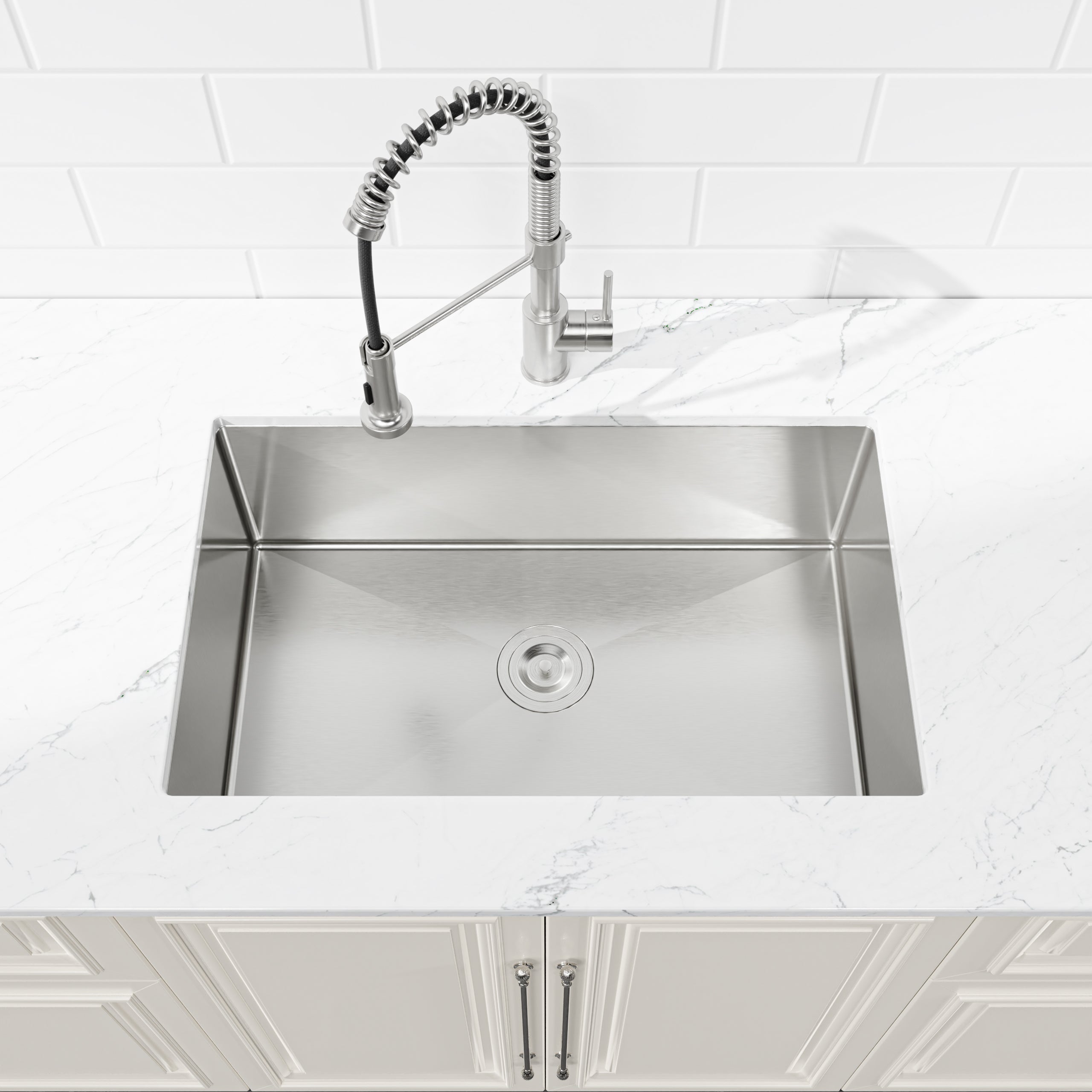 Stainless Steel Kitchen Sink, 30"x19" Drop In Single Bowl