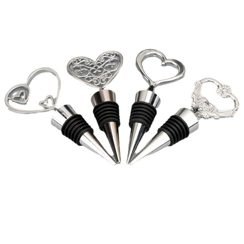 Starfish Heart-Shaped Snowflake Freshness-Sealing Alloy Bottle Stopper