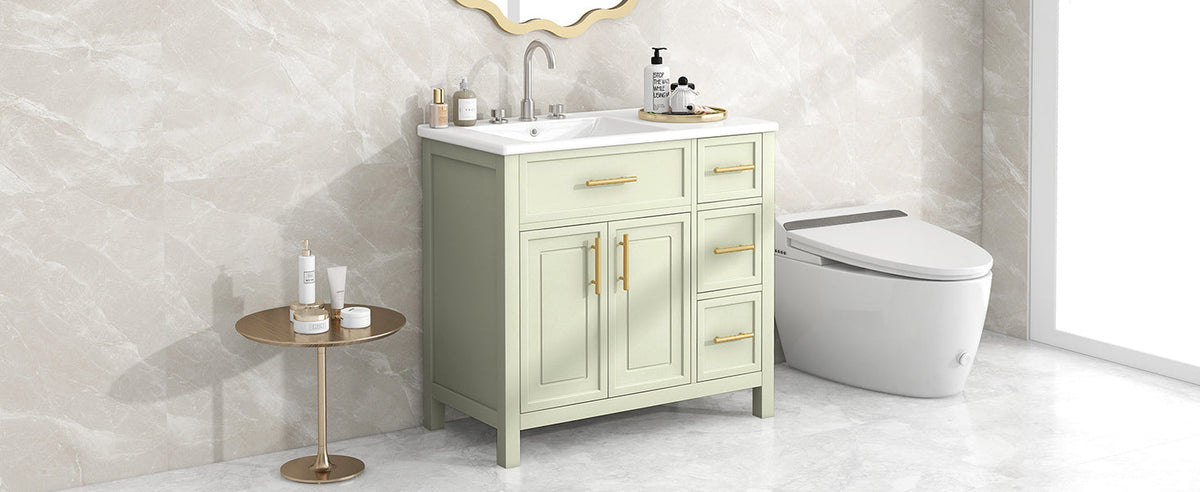36" Bathroom Vanity with Sink Top