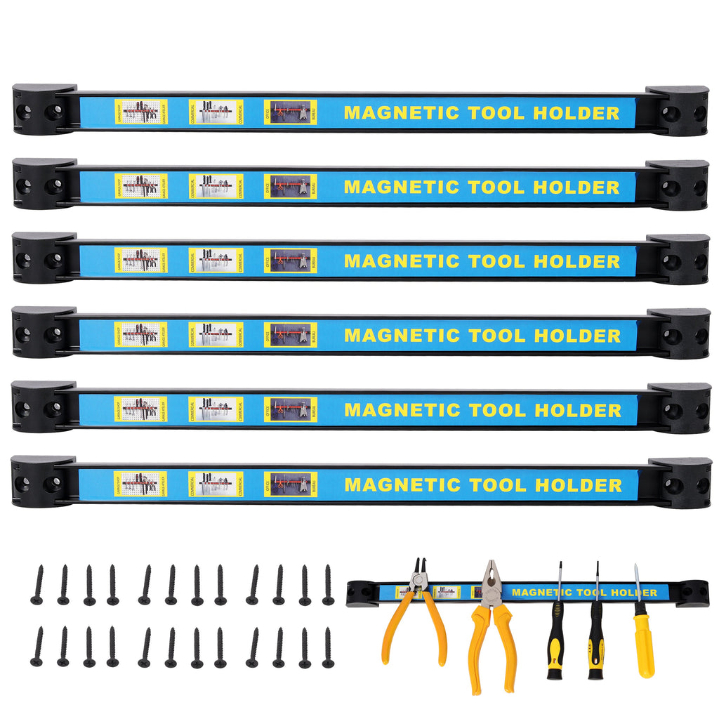Premium 6-Pack 18-Inch Heavy Duty Magnetic Tool Holder Set