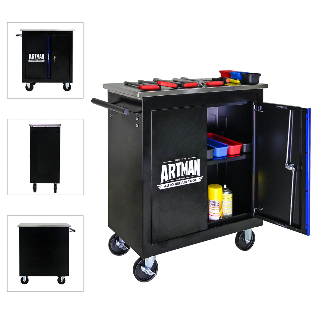 Movable Lockable Double Door Partition with Lock