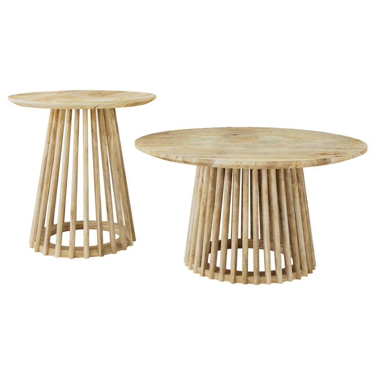 Diana Solid Wood Coffee Table Set