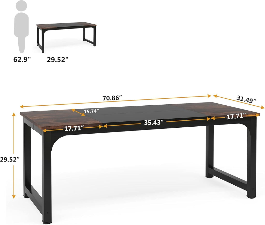 70.8" Executive Office Desk