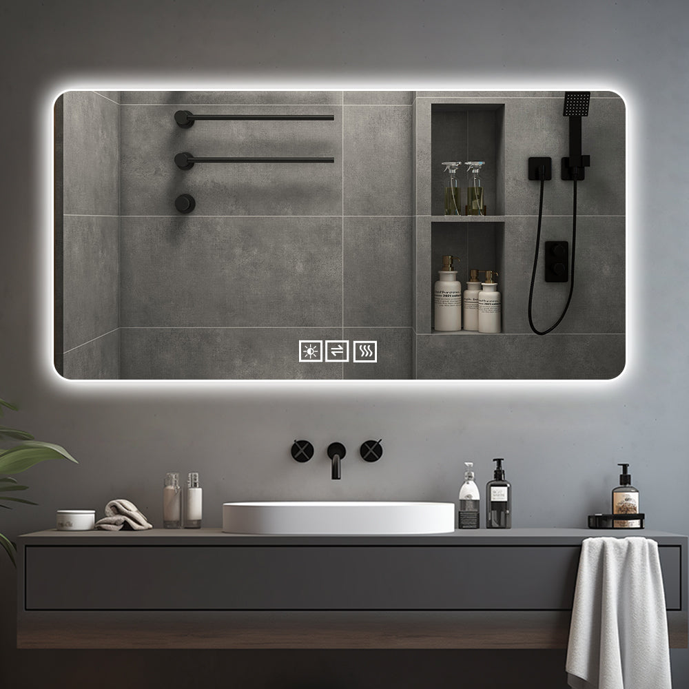 28"x60" Frameless LED Bathroom Mirror