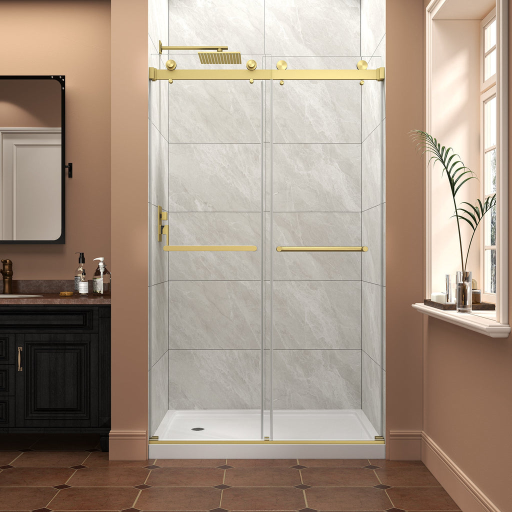 43"-48" W x 76" H Brushed Shower Door