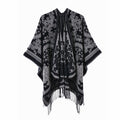 Tasseled Thickened Warm Faux-cashmere Shawl
