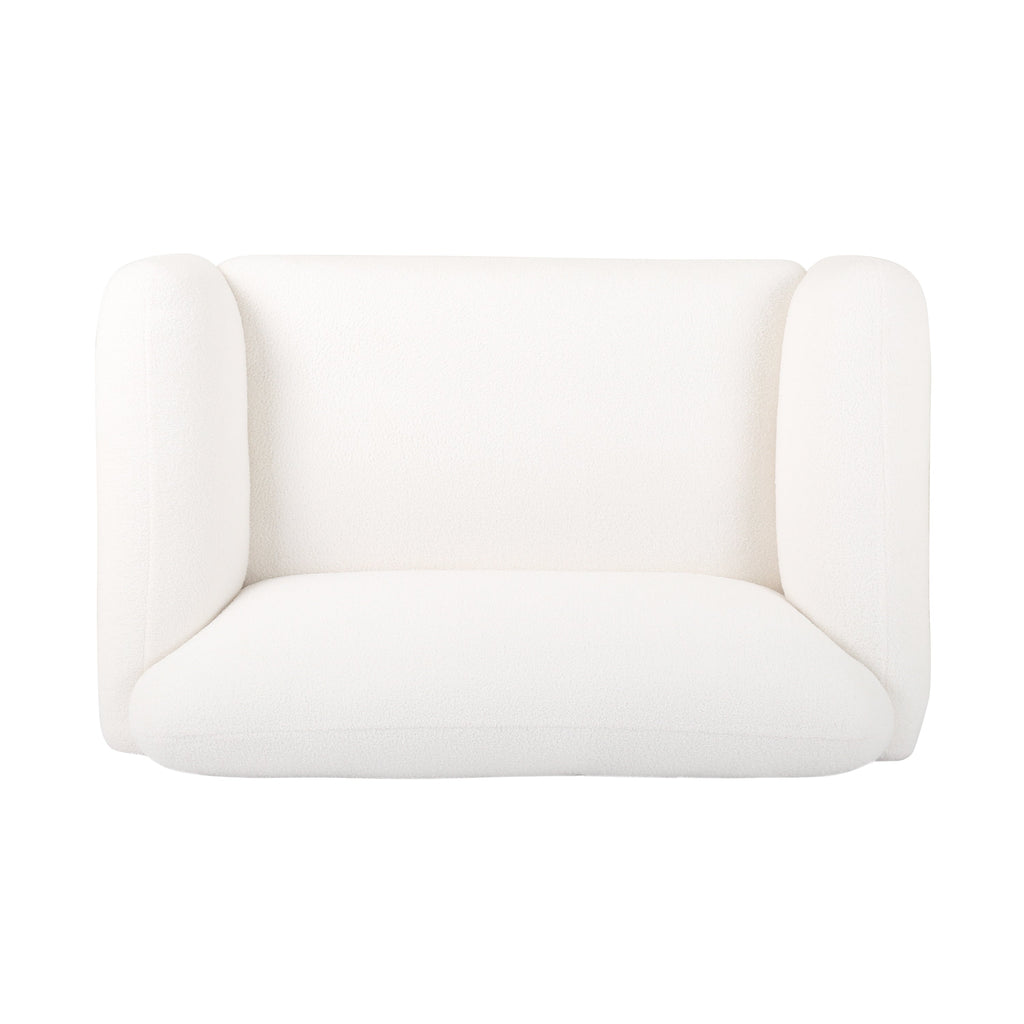 Bouclé Fabric Loveseat Sofa - 50 Inch