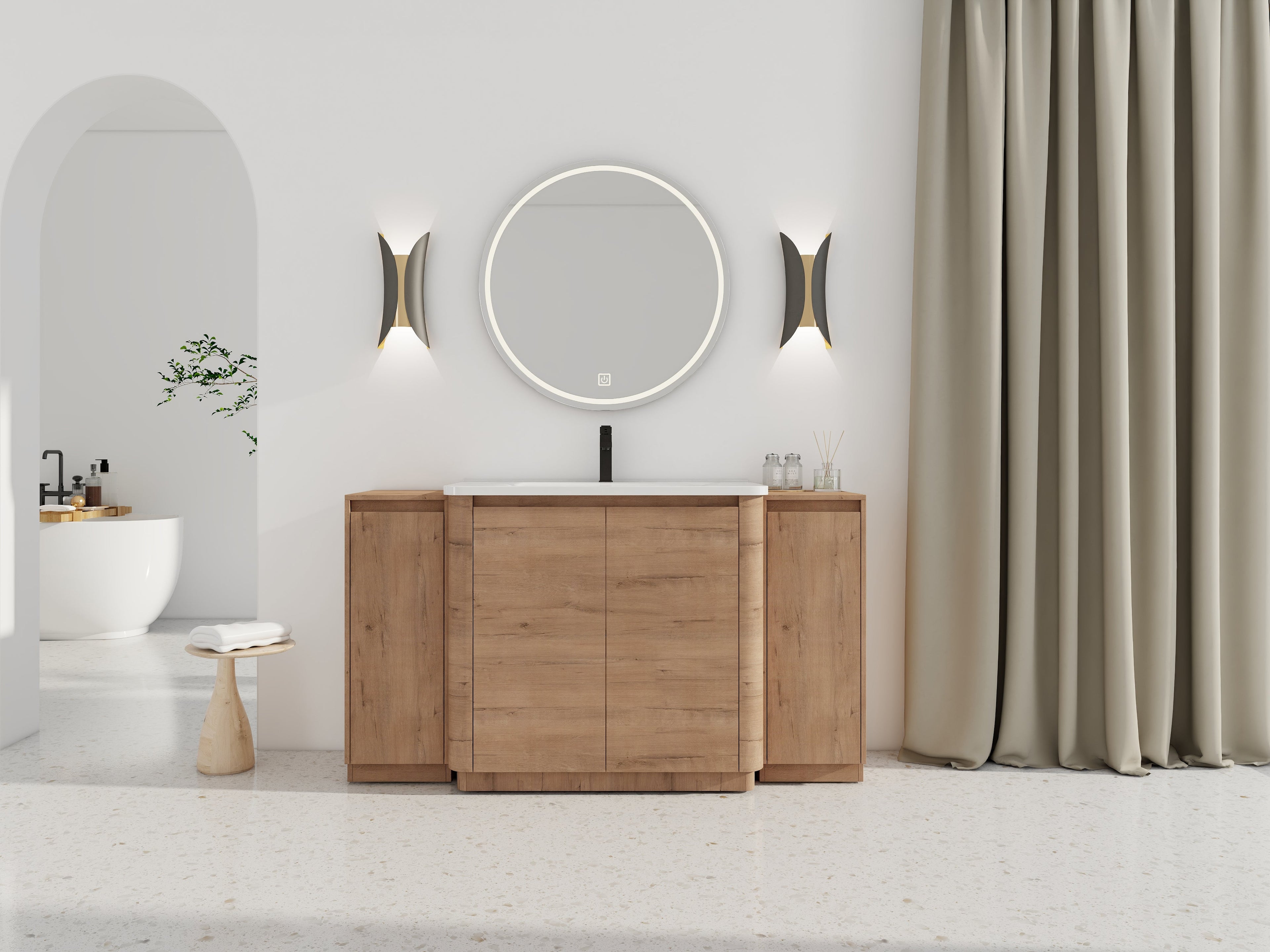 60'' Freestanding Bathroom Vanity With Storage