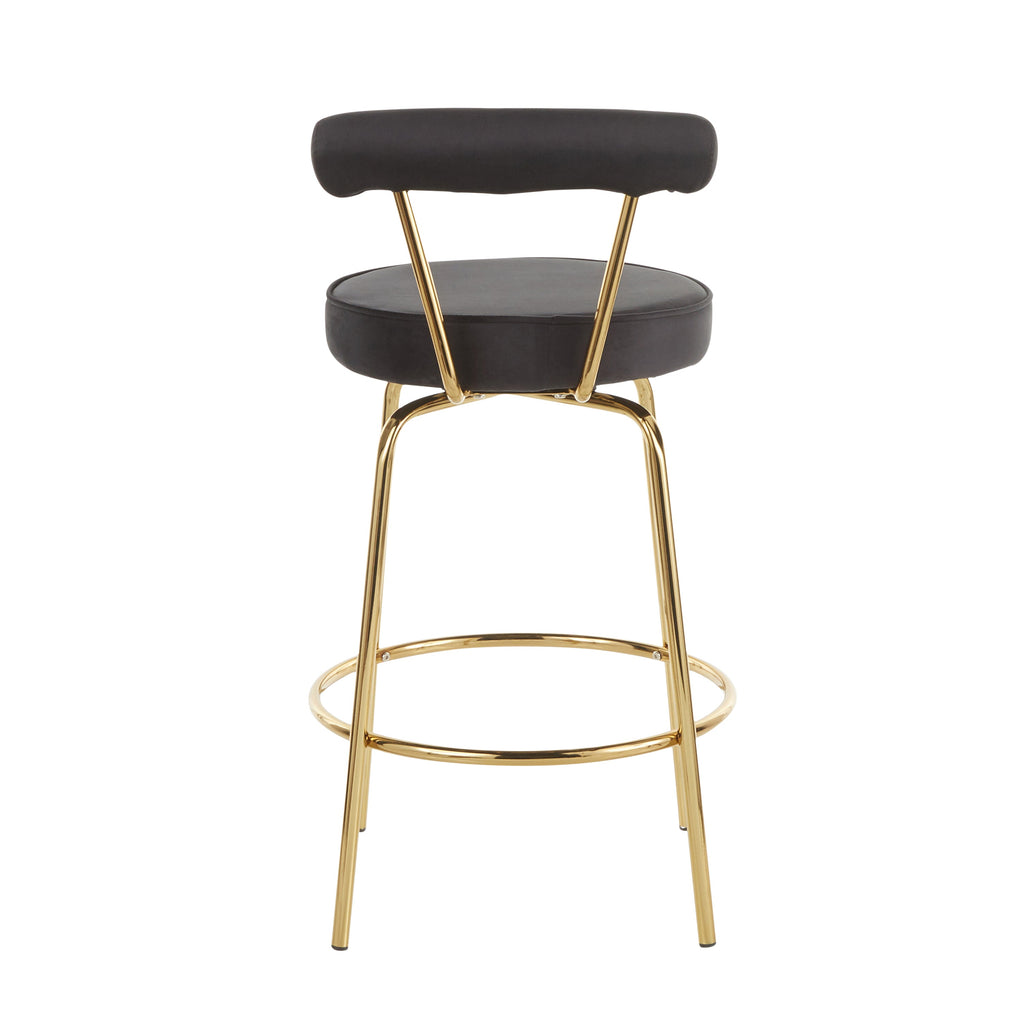 Counter Stool in Velvet