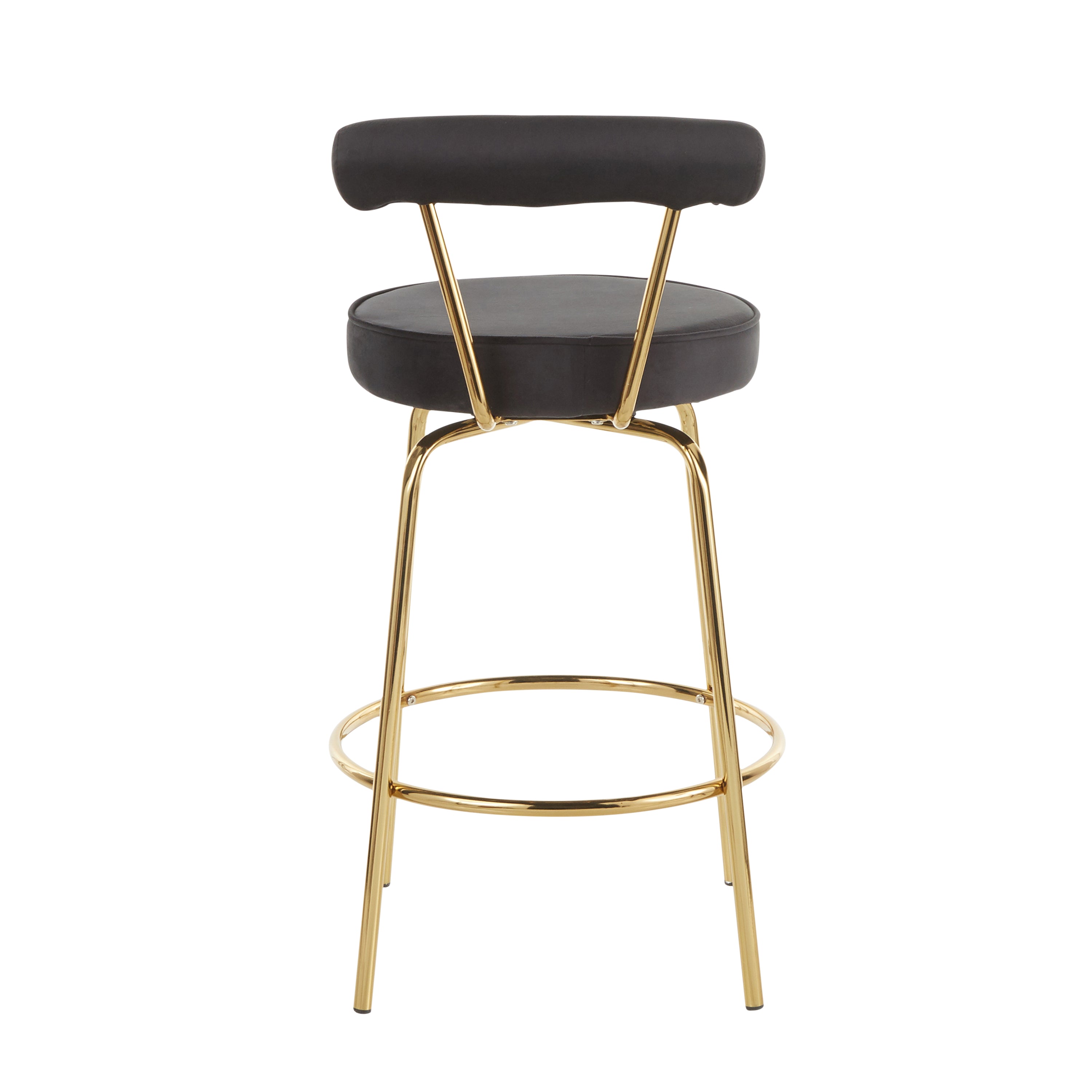 Counter Stool in Velvet