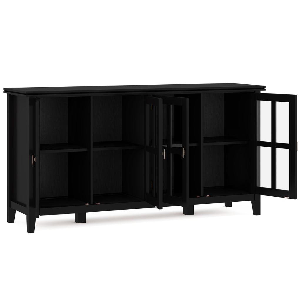 Artisan 66 Inch Wide Solid Wood 4 Door Storage Cabinet