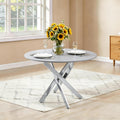 Modern Round Glass Dining Table